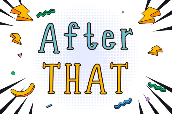 After That: A Charming Handwritten Font for Web Design
