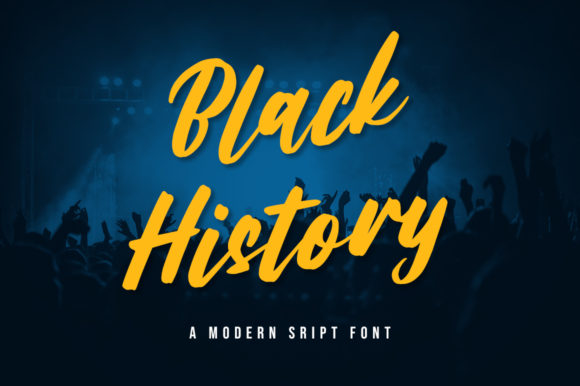 Black History: A Charming Script Font for Editorial Design