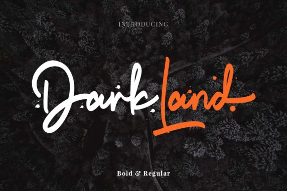 Dark Land: A Bold Script for Modern Design