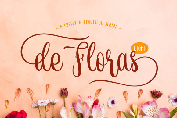 De Floras: A Charming Handwritten Font for Crafters