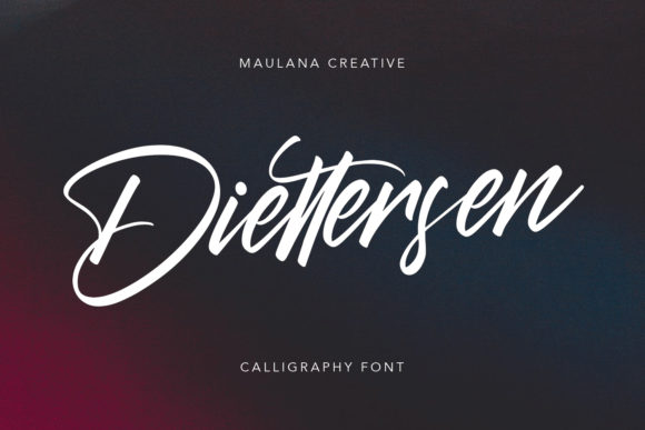 Diettersen: A Premium Script Font for Creative Projects