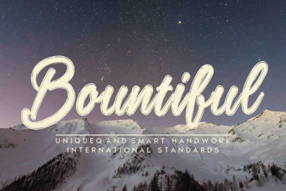 Discover Bountiful: A Handwritten Font for Modern Web Design