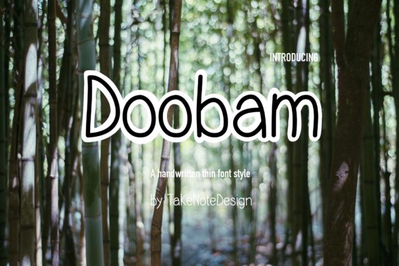 Doobam: A Handwritten Font for Creative Branding
