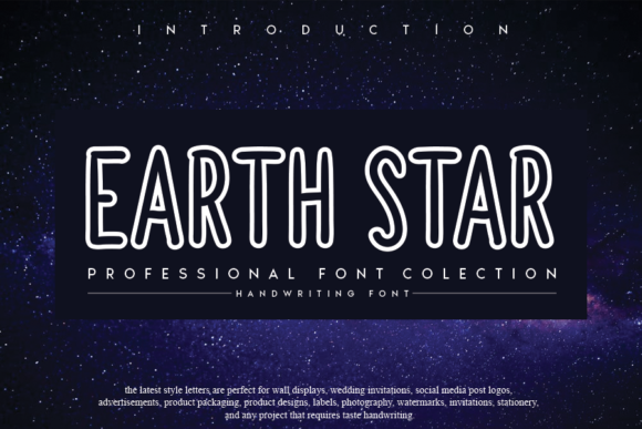 Earthstar: A Handwritten Font for Elegant Web Design