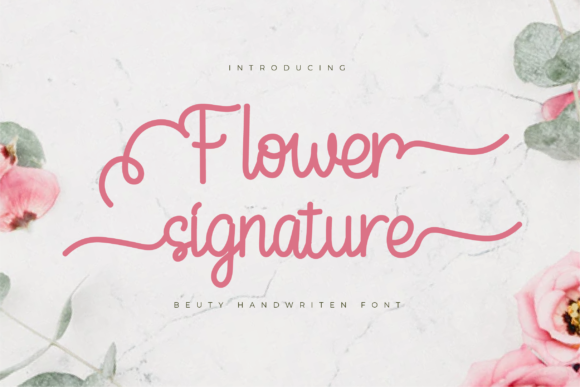 Elevate Your Web Design with Flower Signature Font
