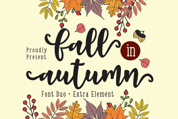 Embrace Elegance with Fall in Autumn Font