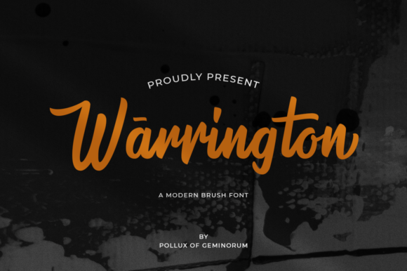 Enhance Your Brand with Warrington: A Stylish Script Font