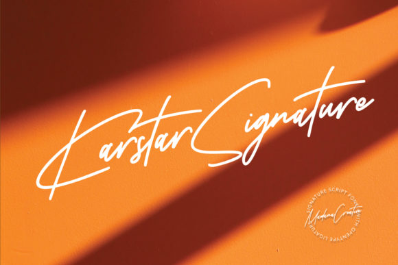 Enhance Your Web Design with Karstar Signature Font