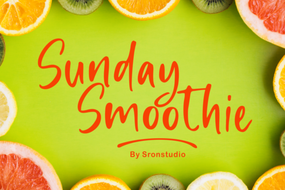 Enhance Your Web Design with Sunday Smoothie Font