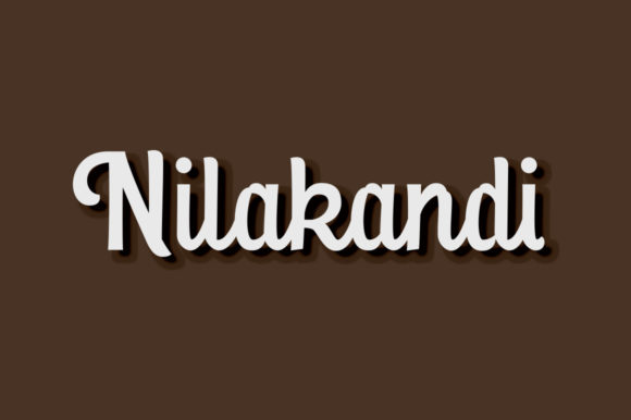 Exploring Nilakandi: A Script Font with Elegance