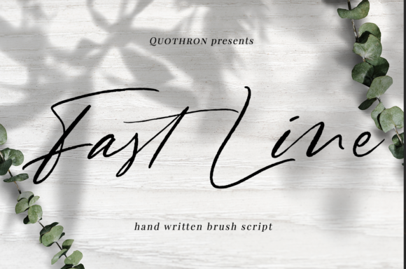 Fast Line: A Handwritten Font for Elegant Editorial Design