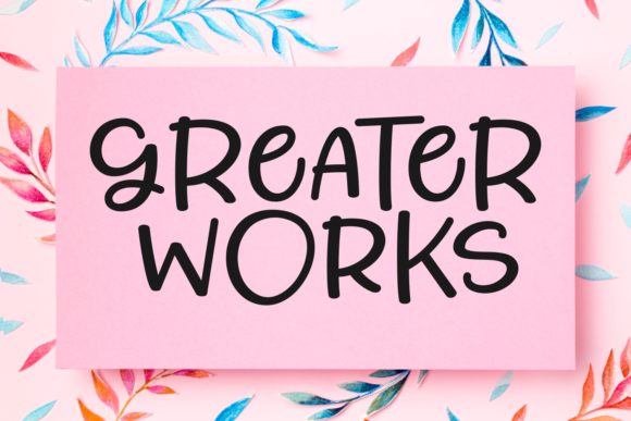 Greater Works: A Joyful Handwritten Font for Web Design