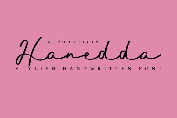 Hanedda: A Charming Handwritten Font for Crafters