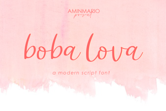 Introducing Boba Lova: A Charming and Elegant Script Font