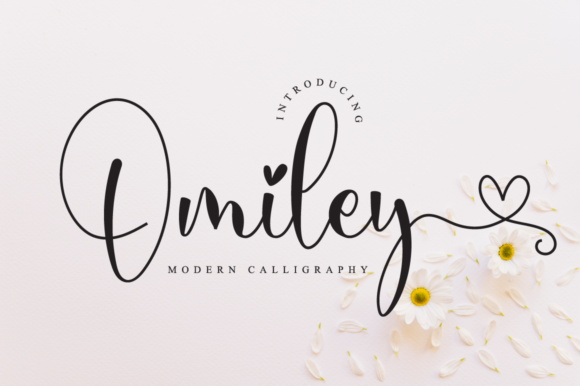 Omiley: A Script Font with Modern Elegance