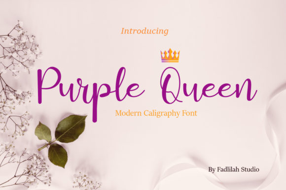 Purple Queen: A Handwritten Font for Editorial Charm