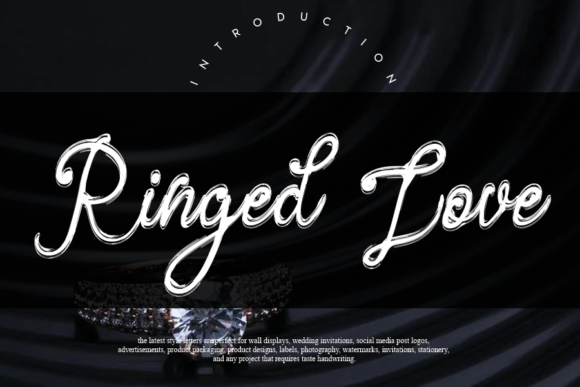 Ringed Love: A Handwritten Font for Elegant Branding