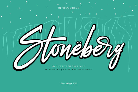 Stoneberg: A Handwritten Font for Elegant Editorial Design