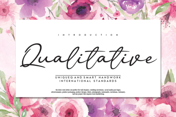 Transform Your Brand with Qualitative: A Premium Script Font