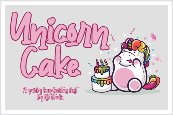 Unicorn Cake: A Charming Font for Eye-Catching Campaigns