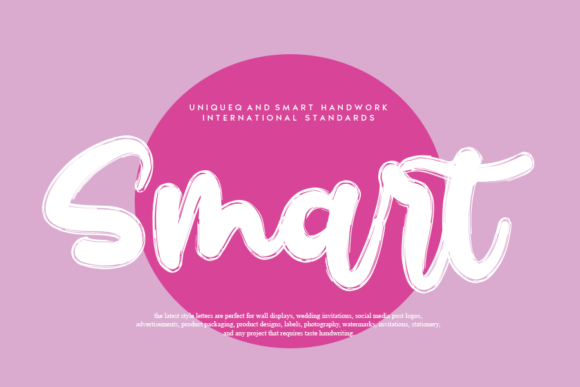 Unleash Creativity with Smart: A Charming Handwritten Font